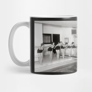 Girls Swim Team, 1930. Vintage Photo Mug